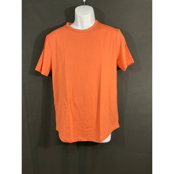 New Never Worn Men's CUTS AO Universal Curve-Hem Orange Tee Small - Picture 2 of 12